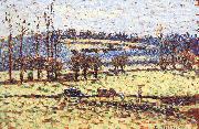 Camille Pissarro Sunset oil painting picture wholesale